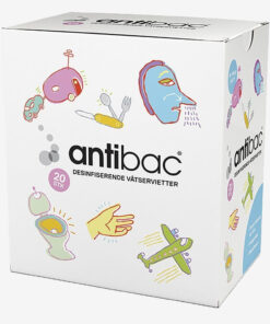 Antibac Handdesinfeksjon Vatservietter 20 stk