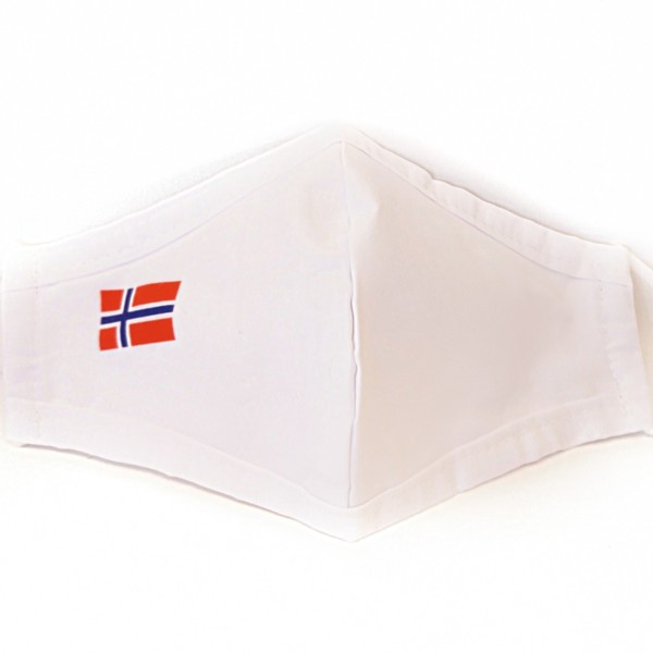 Munnbind-hvit-norsk-flagg